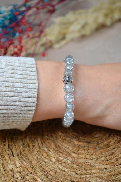 Bileklik Canlı Renkli Cam Boncuk Gri 3 Adet – Her Bileğe Uyumlu, Şık ve Zarif Aksesuar ürün görseli