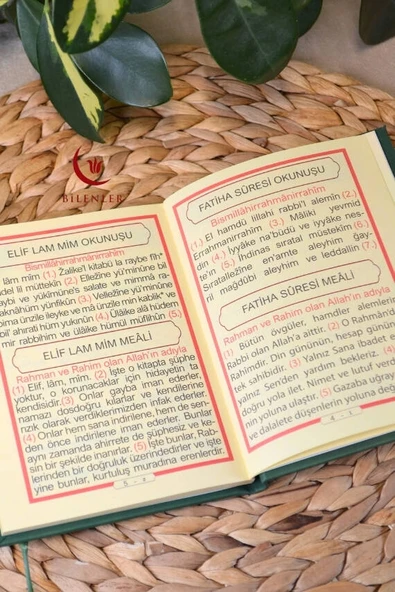 Kutulu İnci Tesbihli Yasin Kitabı Çanta Boy Termo Deri Kaplı Yeşil 5 Adet– Arapça, Türkçe Okunuşlu ve Mealli – 128 Sayfa  Hac Umre ve Mevlit Hediyeliği - Resim 3