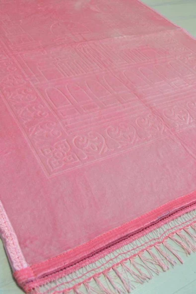 Peluş Seccade Pembe - 80x120 cm - Ekstra Konforlu - Yumuşak ve Geniş Ölçülü - Resim 2