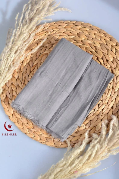 Bambu Kraş Şal Gri - Resim 2
