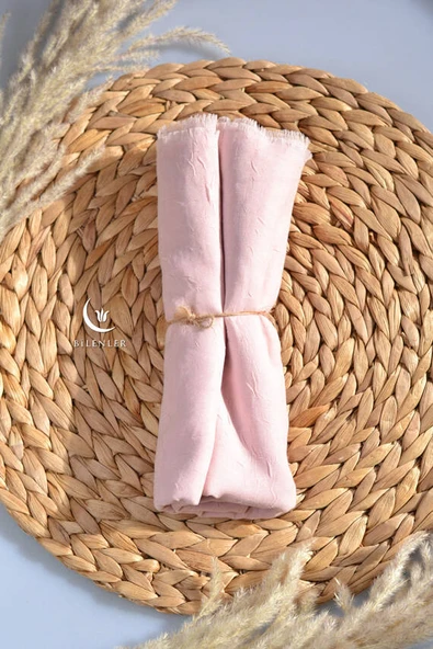 Bambu Kraş Şal Pembe - Resim 3