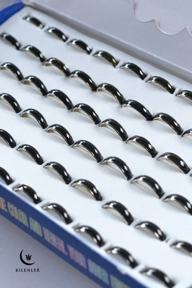 Moda Göre Renk Değiştiren Yüzük – 60lı Karışık Ölçü Kutu ürün görseli