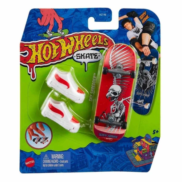 HGT46 Hot Wheels Skate Parmak Kaykay ve Ayakkabı Paketleri - 3