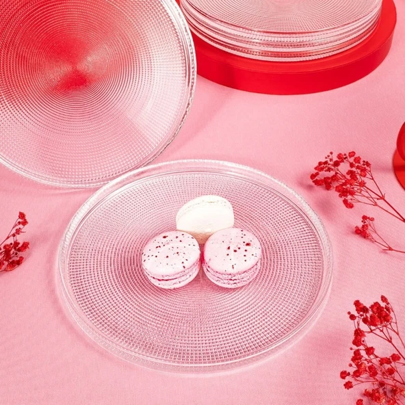 Fecra Loren 6 Parça Servis Seti 21 cm Natürel - 4