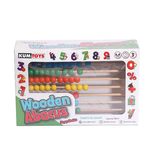 KM5632 Ahşap Abaküs -Kumtoys - 1