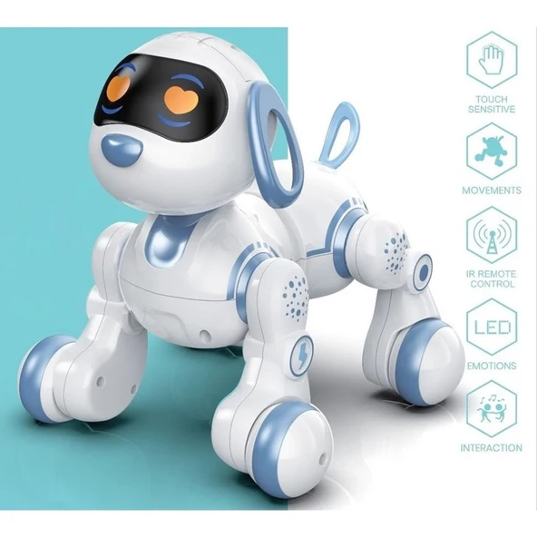 Nessiworld GAW-6601 Kumandalı İnteraktif Akıllı Robot Köpek -Vardem Oyuncak - Resim 4
