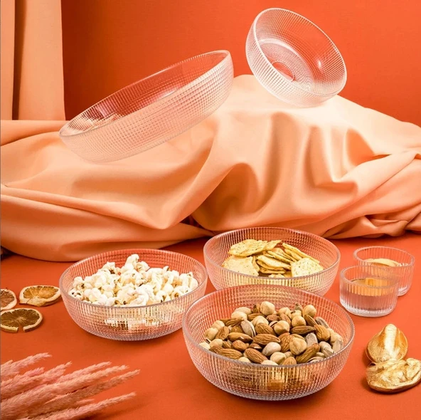 Fecra Loren 5'li Çerez Sunum Seti Natürel - 4