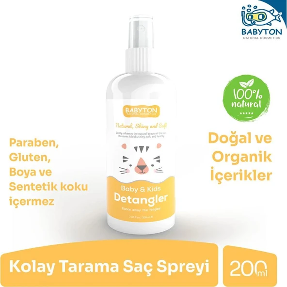 Nessiworld Babyton Bebek ve Çocuklar İçin Kolay Tarama Saç Spreyi 200 ml ürün görseli 1