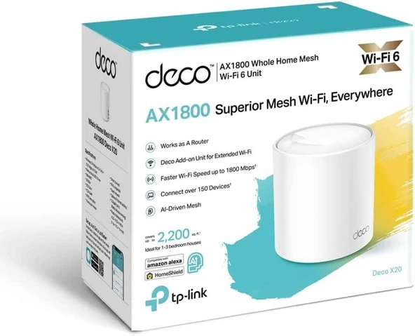 TP-Link Deco X20 1800 Mbps 1'li Router Teşhir - 3