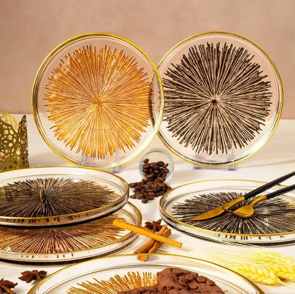 Fecra Mystic 6'lı Servis Tabağı Seti 21 cm - 4