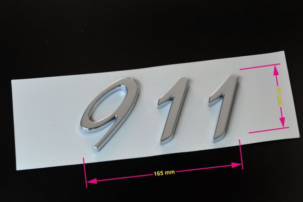 PORSCHE 911 BAGAJ YAZISI KROM 991 559 231 02