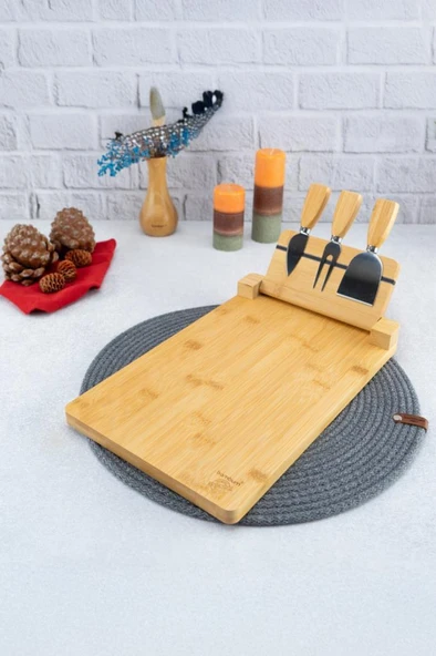 Bambum Castello - 4 Parça Peynir Servis Seti - 2