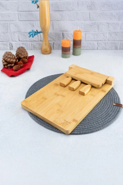 Bambum Castello - 4 Parça Peynir Servis Seti - 3