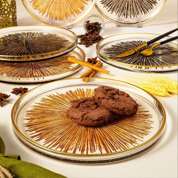 Fecra Mystic 6'lı Servis Tabağı Seti 21 cm - 2