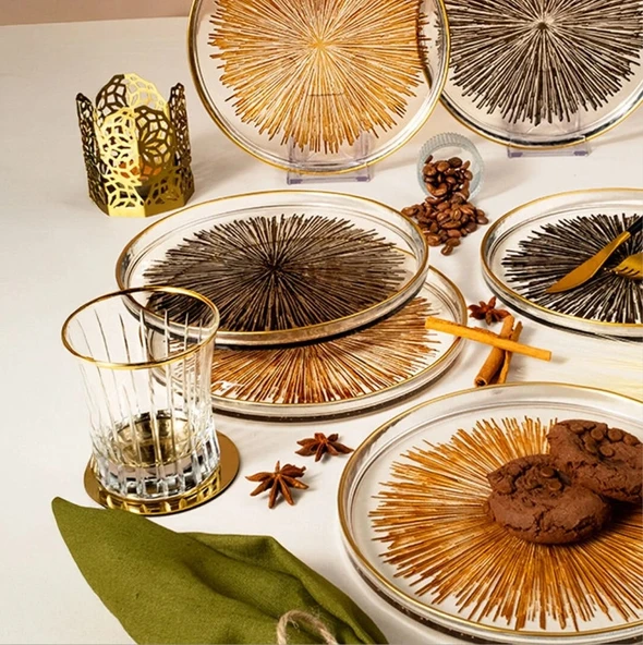 Fecra Mystic 6'lı Servis Tabağı Seti 21 cm - 3