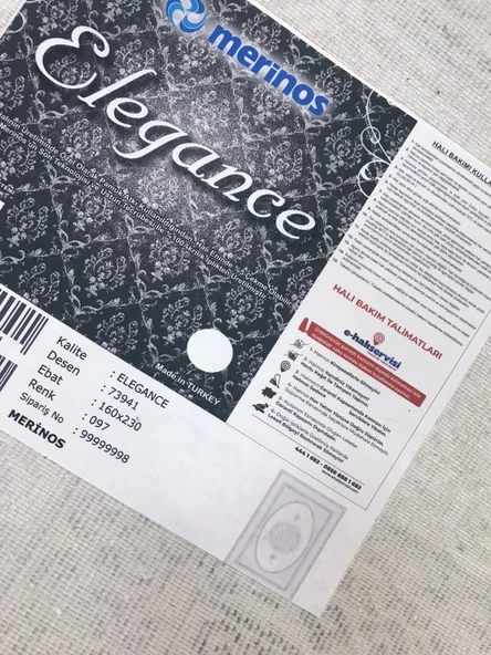 Merinos Halı Elegance 73941 097 Serisi Akrilik Salon Oturma Yatak Odası Halısı - Resim 8