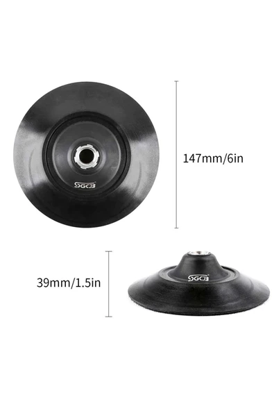Rotary Esnek Silikon Pad Destek Tabanı 6''/150 Mm - 3