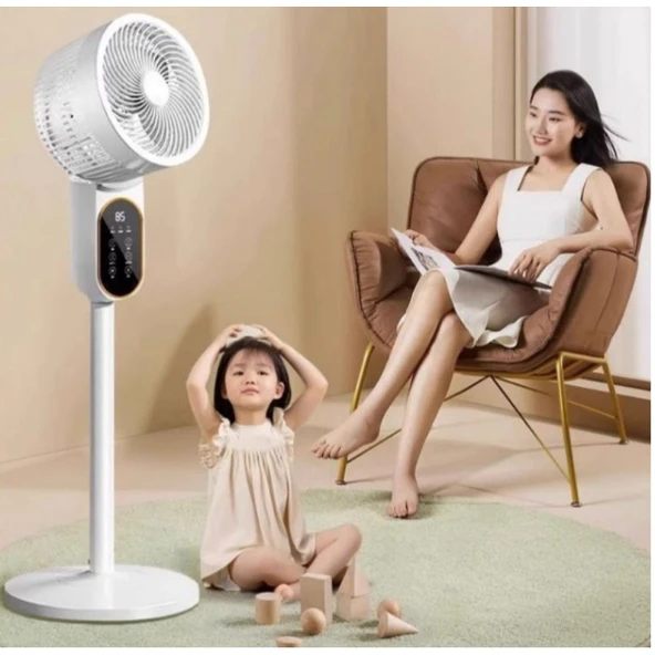 Periboia Dijital Ekranlı Uzaktan Kumandalı Ayaklı Vantilatör