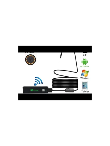 Wifi Endoskop Kablosuz Yılan Kamera 10 Metre Android Ios Windows - 4