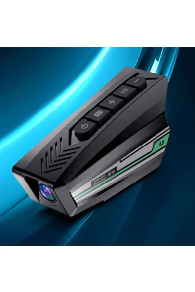 Bt16 Motosiklet Kask Bluetooth Kulaklık 2000 Mah Batarya 1080p Hd Kamera Intercom Kulaklık Su Geçirmez - 5