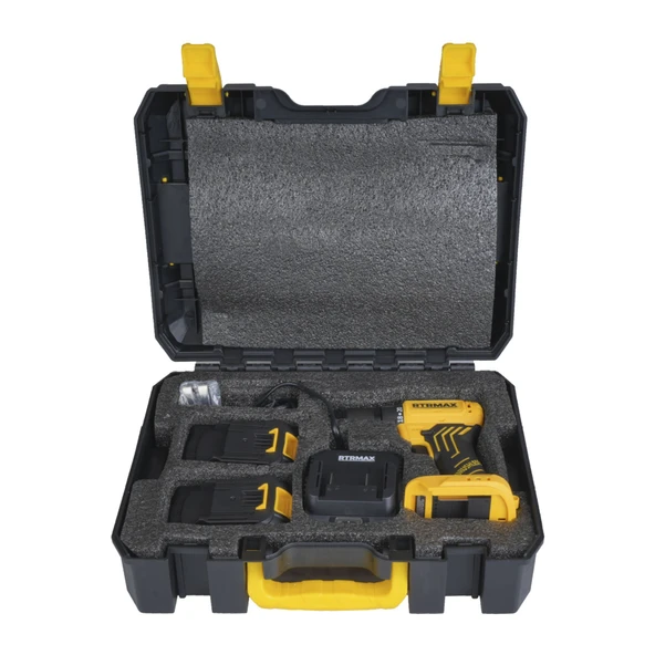 RTS5010 Şarjlı Matkap Kömürsüz 54 Nm 2x2 Ah 20V Çift Akü S-Lion - Akü Dahil - Resim 4