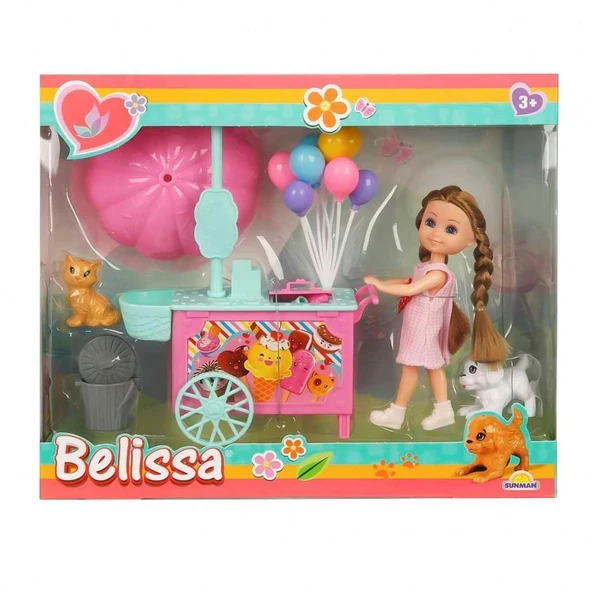 Nessiworld 2984 Belissa’nın Dondurma Arabası ve Sevimli Hayvanları -Sunman - 2
