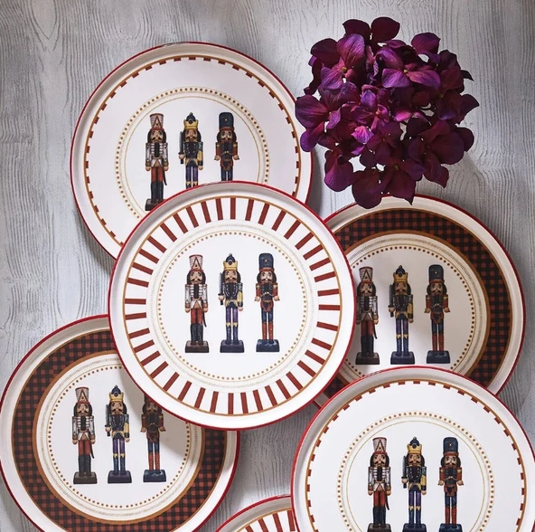 Fecra Kurşun Asker 6 Parça Servis Tabağı Seti - Resim 2