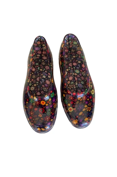 Zenne Çiçekli Bahçe ve Tarım Kadın Ayakkabısı 36-40 Sarı - 2