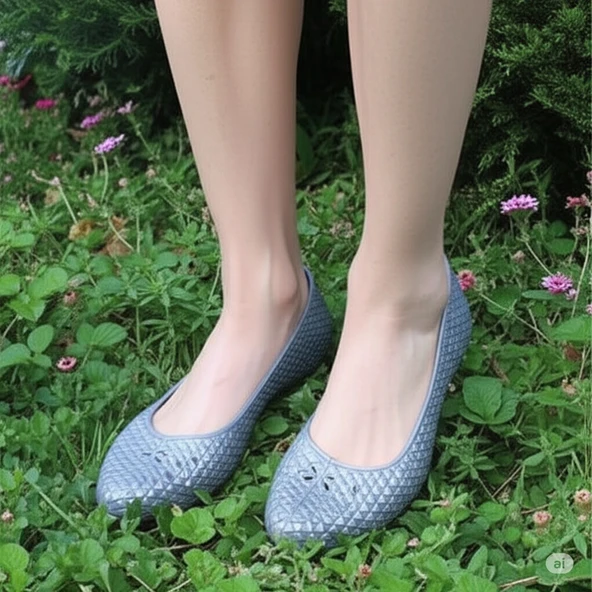 Zenne Makosen Bahçe ve Tarım Kadın Ayakkabısı 36-40 Gri