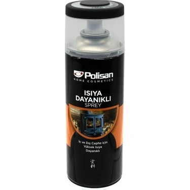 Polisan Isıya Dayanıklı Sprey Siyah 400ML.