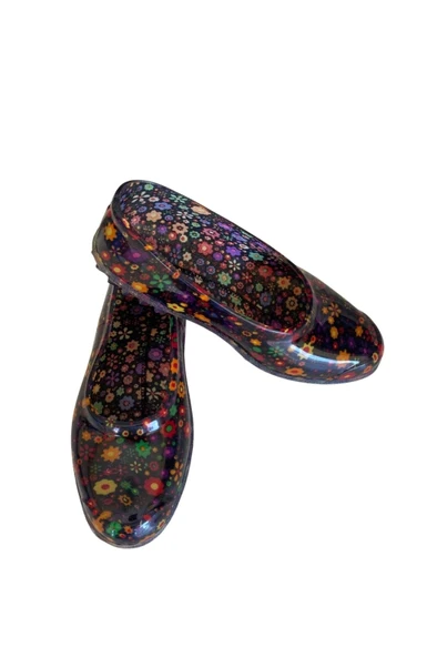 Patik Çiçekli Bahçe ve Tarım Kız Çocuk Ayakkabısı 21-28 Sarı - 3