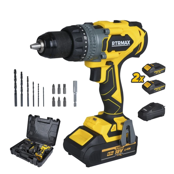 RTX3020 Şarjlı Darbeli Matkap Kömürsüz 150 Nm 2x4 Ah Plus Çift Akü Hızlı Şarj X-Lion - Akü Dahil - 2