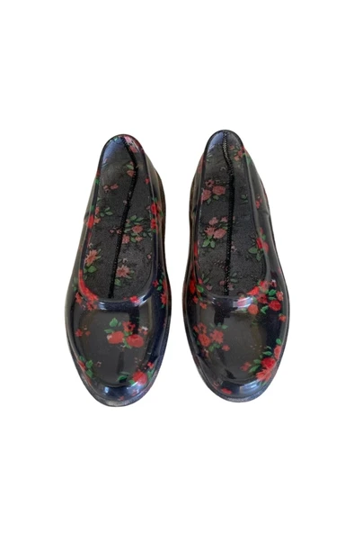 Patik Çiçekli Bahçe ve Tarım Kız Çocuk Ayakkabısı 21-28 Kırmızı - 2