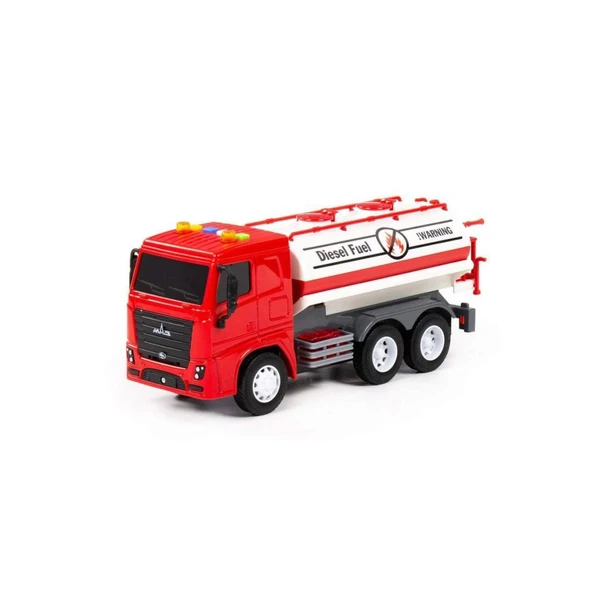 96296 CITY Sürtmeli V2 Tanker Işıklı ve Sesli Kırmızı Kabin Kutuda - Polesie - 2