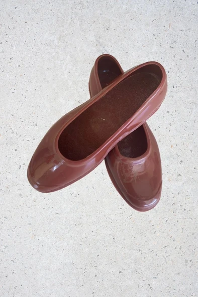 Zenne Renkli Çıplak Bahçe ve Tarım Kadın Ayakkabısı 35-41 Kahverengi - 3