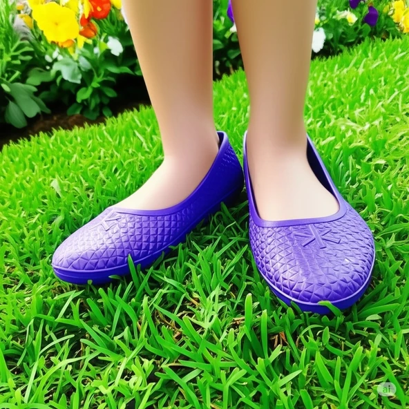 Filet Makosen Bahçe ve Tarım Kız Çocuk Ayakkabısı 31-35 Mor