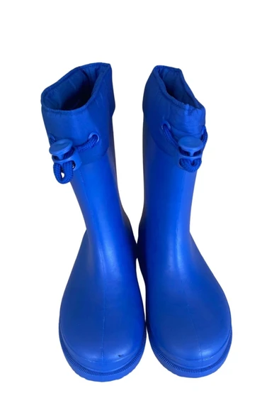 Konçlu Erkek Çocuk Yağmur Çizmesi 26-35 Mavi - 2