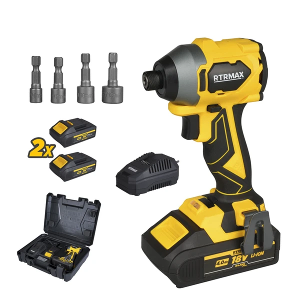 RTX3050 Şarjlı Torklu Vidalama Kömürsüz 230Nm 2x4 Ah Plus Çift Akü Hızlı Şarj X-Lion - Akü Dahil - 2