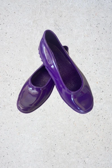 Zenne Renkli Çıplak Bahçe ve Tarım Kadın Ayakkabısı 35-41 Mor - 3