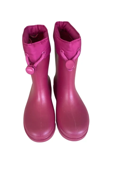 Konçlu Kız Çocuk Yağmur Çizmesi 26-35 Fuşya - 2