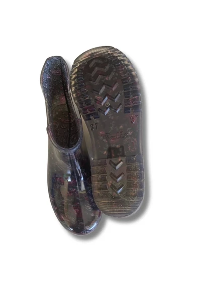 Potin Kadın Yağmur Botu 36-40 Mürdüm - 5