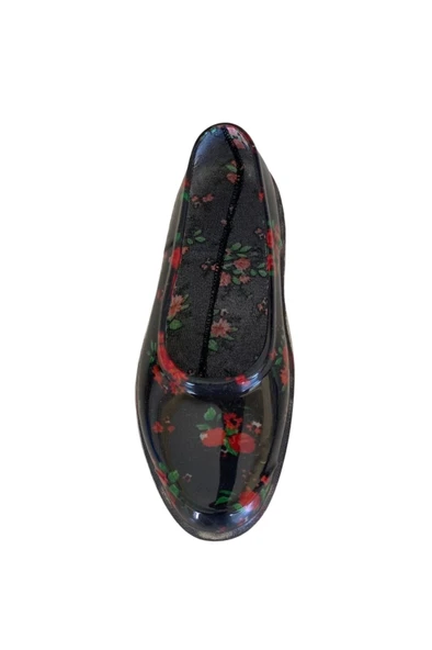 Patik Çiçekli Bahçe ve Tarım Kız Çocuk Ayakkabısı 21-28 Kırmızı - 4