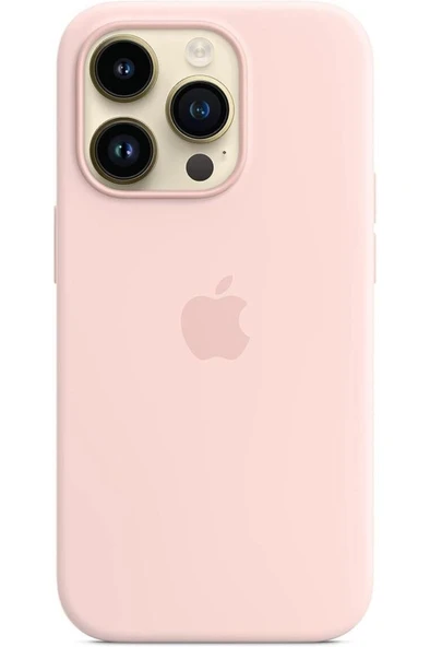 Apple iPhone 14 Pro için MagSafe özellikli Silikon Kılıf - Puslu Pembe ​​​​​​​Outlet - 2