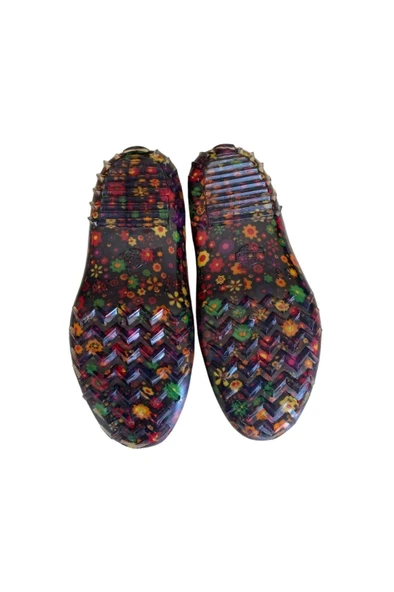 Patik Çiçekli Bahçe ve Tarım Kız Çocuk Ayakkabısı 21-28 Sarı - 5