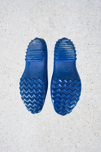 Zenne Renkli Çıplak Bahçe Tarım Kadın Ayakkabısı 35-41 Mavi - 4