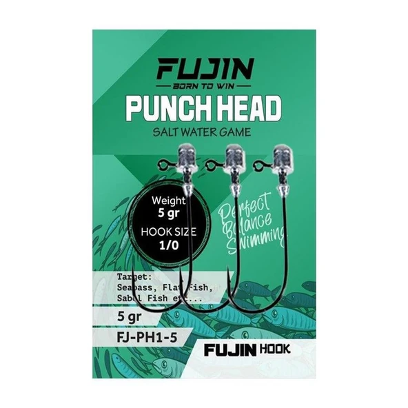 Fujin Punch Head Jighead 1/0 - Resim 2