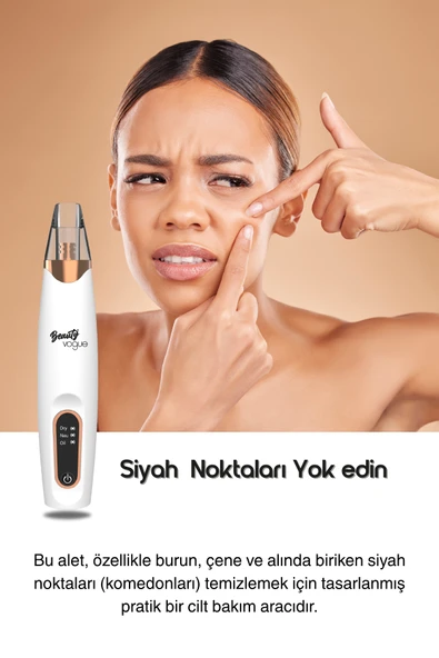 BEAUTY VOGUE Siyah Nokta Temizleme Aleti Yüz Güzellik Temizleyicileri Elektrikli Temizleyiciler Kişisel Bakımı - 2