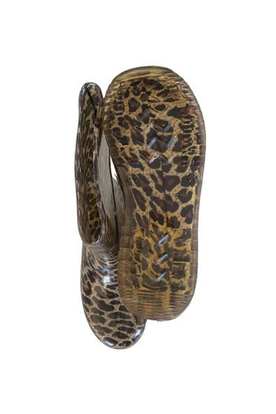 Bahçe ve Yağmur Çiçekli Kadın Çizmesi 36-40 Leopar - 4