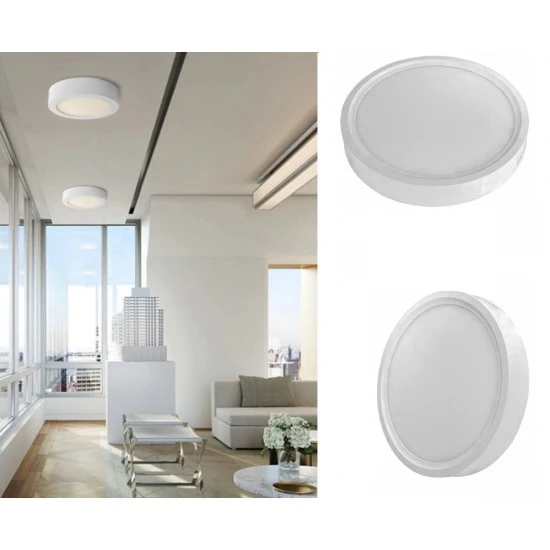 Maxled 6W Yuvarlak Sıva Üstü Led Panel 6500K Beyaz - Resim 4