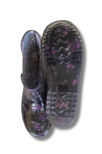 Potin Kadın Yağmur Botu 36-40 Mor - 5